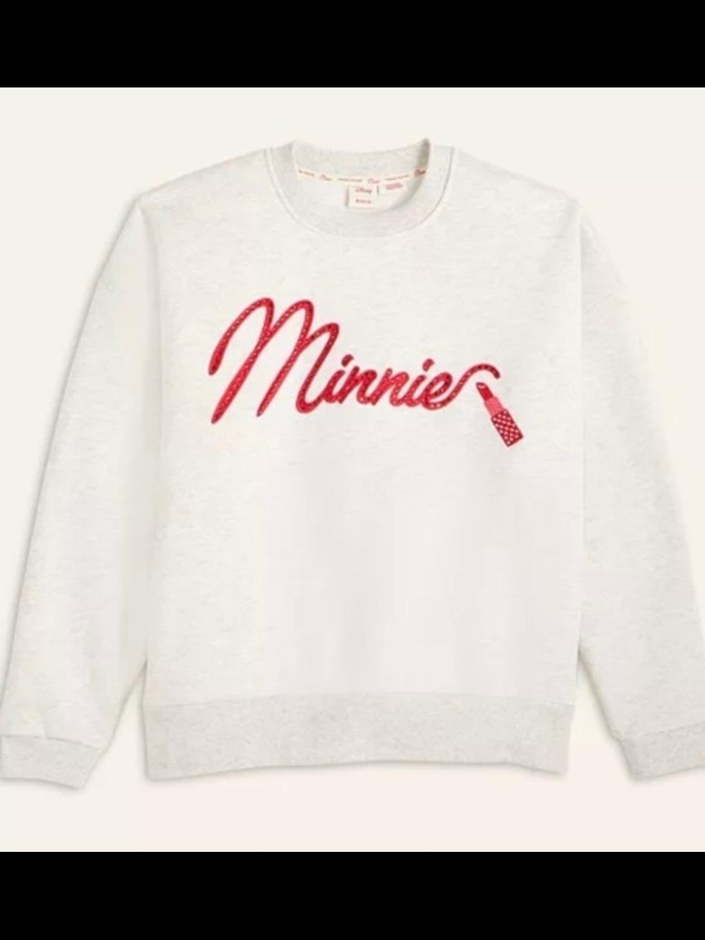 Minnie Mouse Swarovski MACYS SWEATSHIRT GREY